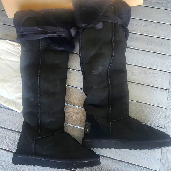 Australia Luxe | Shearling Over the Knee Boots | SZ US 7 - Picture 2 of 8